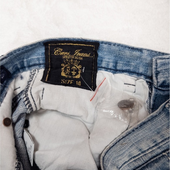 Vintage Y2K Cars Jeans - Men's Straight Leg Stencil Logo Denim Pants -β Size 14 - Picture 6 of 12